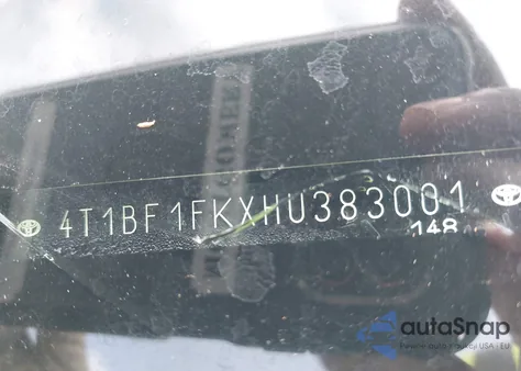 2017 Toyota Camry Le/Xle/Se/Xse из США, поврежденный, VIN 4T1BF1FKXHU383001